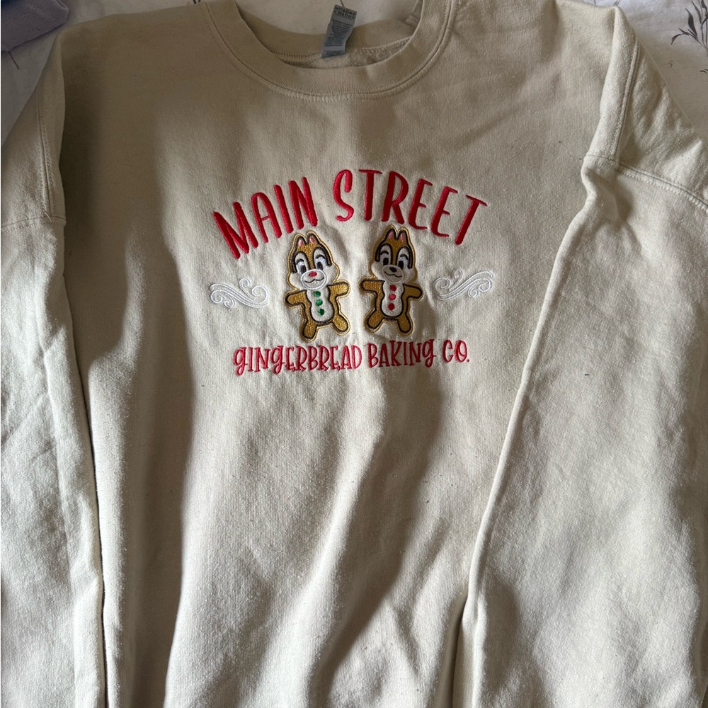 Disney Emboidered Gingerbread Baking Co. Sweatshirt